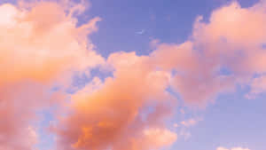 Pastel Orange Clouds In Sky Wallpaper