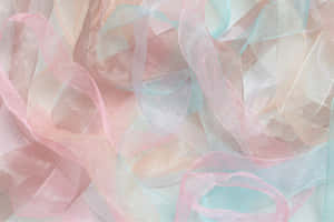 Pastel Organza Ribbon Texture Wallpaper