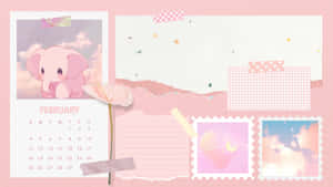 Pastel Pink Aesthetic Collage Wallpaper