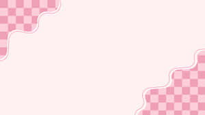 Pastel Pink Checkered Background Wallpaper