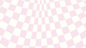 Pastel Pink Checkered Pattern Wallpaper