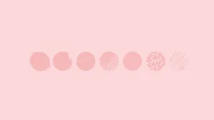 Pastel Pink Circle Patterns Wallpaper