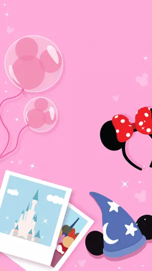 Pastel Pink Disney Aesthetic Wallpaper Wallpaper
