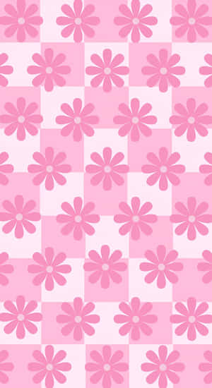 Pastel Pink Floral Pattern Wallpaper