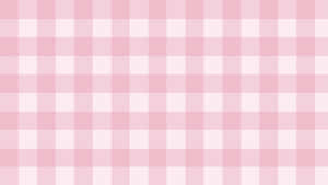 Pastel Pink Gingham Pattern Wallpaper