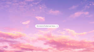Pastel Pink Inspirational Sky Wallpaper