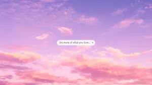 Pastel Pink Inspirational Sky Wallpaper