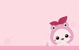 Pastel Pink Kawaii Creature Wallpaper Wallpaper