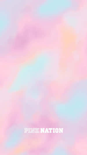 Pastel Pink Nation Logo Design Wallpaper