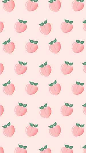 Pastel Pink Peach Pattern Wallpaper
