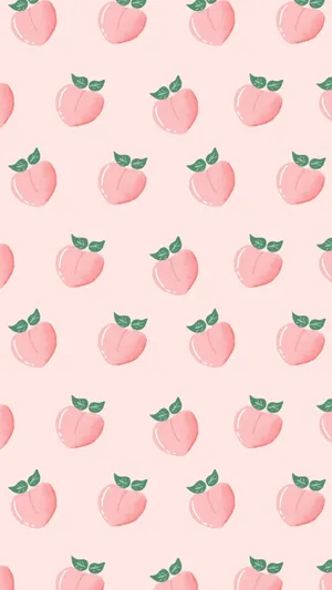 Pastel Pink Peach Pattern Wallpaper