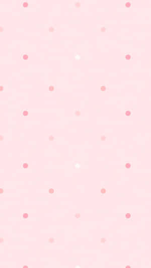 Pastel Pink Polka Dots Background Wallpaper