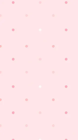 Pastel Pink Polka Dots Background Wallpaper