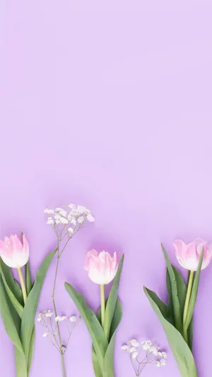 Pastel Purple Floral Arrangement Wallpaper