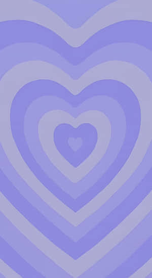Pastel Purple Heart Waves Wallpaper