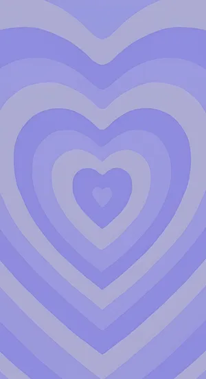 Pastel Purple Heart Waves Wallpaper