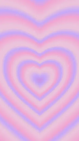 Pastel Purple-pink Wildflower Heart Wallpaper
