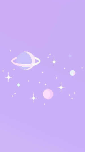 Pastel Purple Space Aesthetic Wallpaper Wallpaper