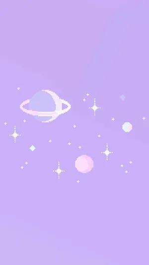 Pastel Purple Space Aesthetic Wallpaper Wallpaper