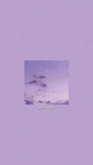 Pastel Purple Spring Day Aesthetic Wallpaper