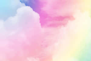 Pastel_ Rainbow_ Clouds_ Background Wallpaper