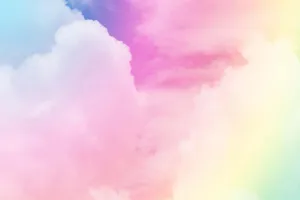 Pastel_ Rainbow_ Clouds_ Background Wallpaper