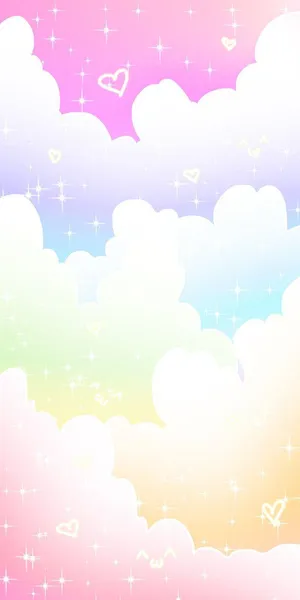 Pastel_ Rainbow_ Clouds_ Background Wallpaper