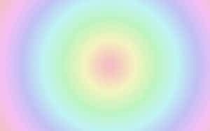 Pastel Rainbow Concentric Circles Background Wallpaper