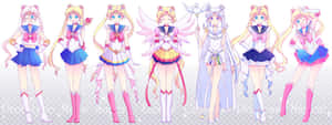 Pastel Sailor Moon Outfits Anime Girl Wallpaper