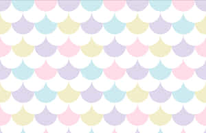 Pastel Scale Pattern Background Wallpaper