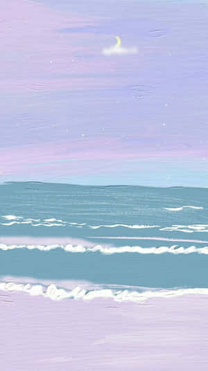 Pastel Seascape Serenity Wallpaper