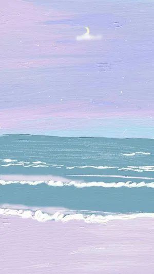 Pastel Seascape Serenity Wallpaper