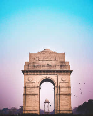 Pastel Sky Gateway To India Wallpaper