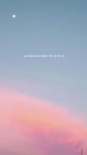 Pastel Sky Inspirational Quote Wallpaper