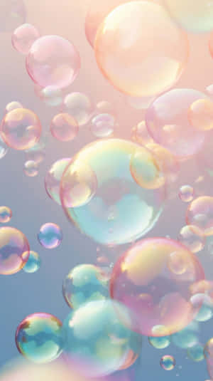 Pastel_ Soap_ Bubbles_ Background Wallpaper