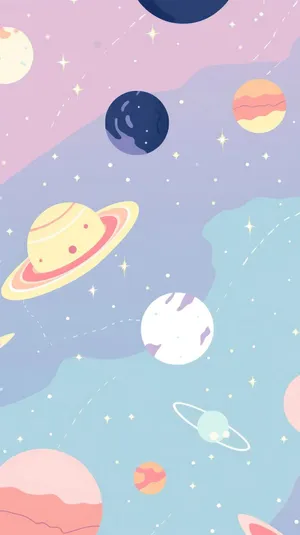 Pastel_ Space_ Aesthetic_ Wallpaper Wallpaper