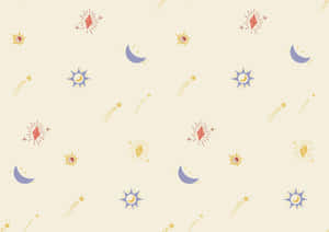 Pastel Space Pattern Background Wallpaper