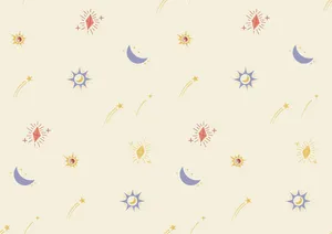 Pastel Space Pattern Background Wallpaper