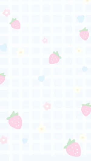 Pastel Strawberry Aesthetic Wallpaper