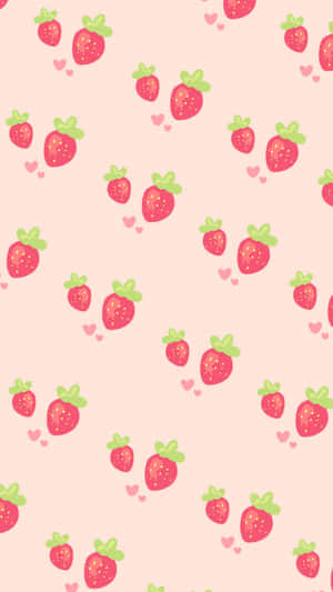 Pastel Strawberry Artwork Wallpaper