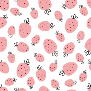 Pastel Strawberry Artwork Wallpaper