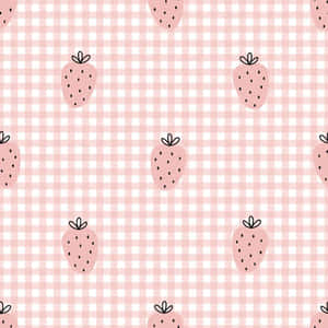 Pastel Strawberry Fruit Wallpaper