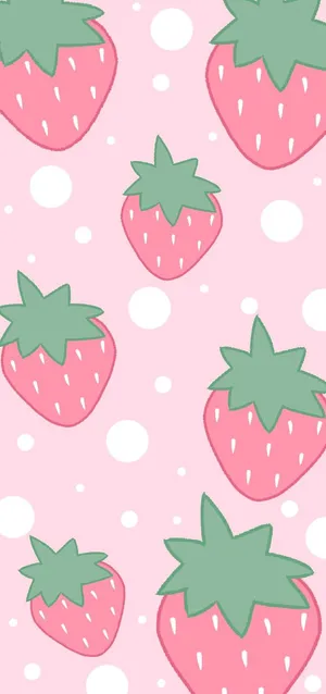 Pastel Strawberry Portrait Wallpaper