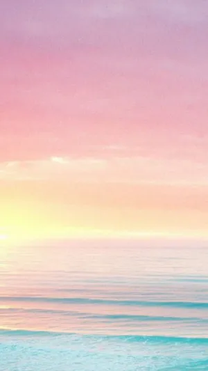 Pastel Sunset Ocean Aesthetic.jpg Wallpaper