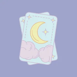Pastel Tarot Cards Moonand Stars Wallpaper
