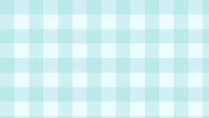 Pastel Teal Checkered Pattern Wallpaper