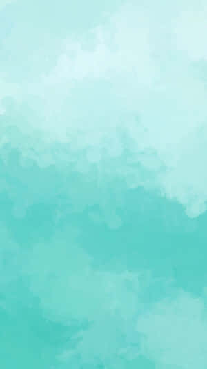 Pastel Teal Watercolor Background Wallpaper