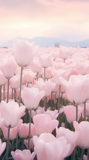 Pastel_ Tulip_ Field_ Sunset_ Aesthetic.jpg Wallpaper