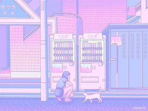 Pastel Vending Machine Encounter.jpg Wallpaper