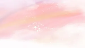 Pastel Watercolor Follow Your Dreams Wallpaper